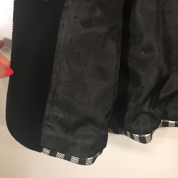 Vintage Union Made Liz Claiborne Wool Black & White Plaid Blazer Jacket Size 10 - Picture 10 of 16